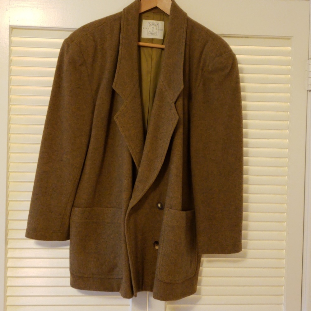 First Issue Wool Jacket, Size M Olive Jacket